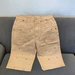 Kids Tan Shorts with Multicolor Accents